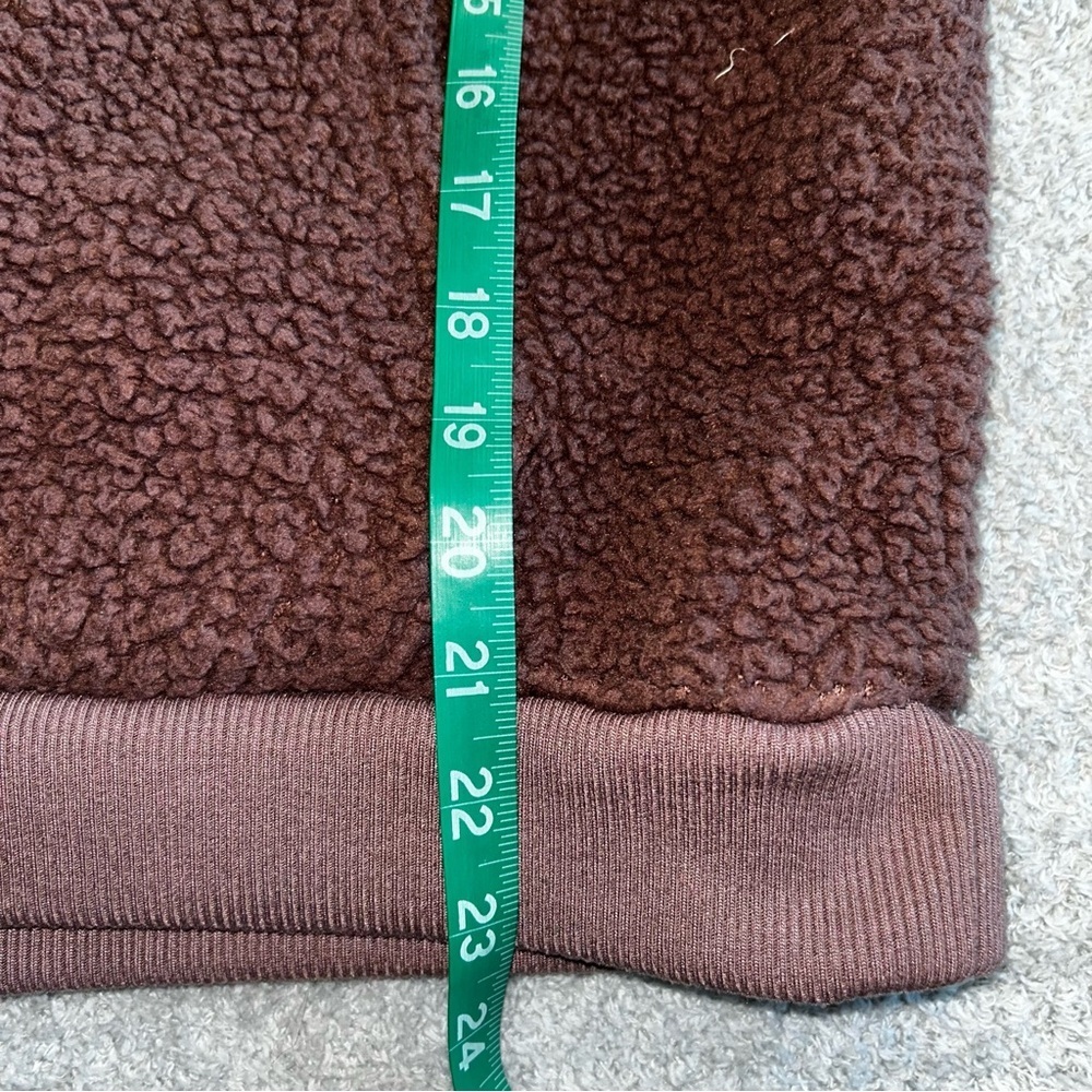 American Eagle Outfitters Brown Sherpa Hoodie size small - Picture 4 of 5